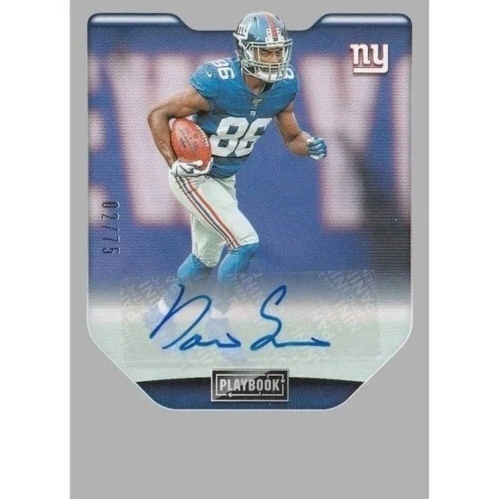 2018 Panini Playbook Darius Slayton Auto Rookie Card #07/75 Rare NFL Car